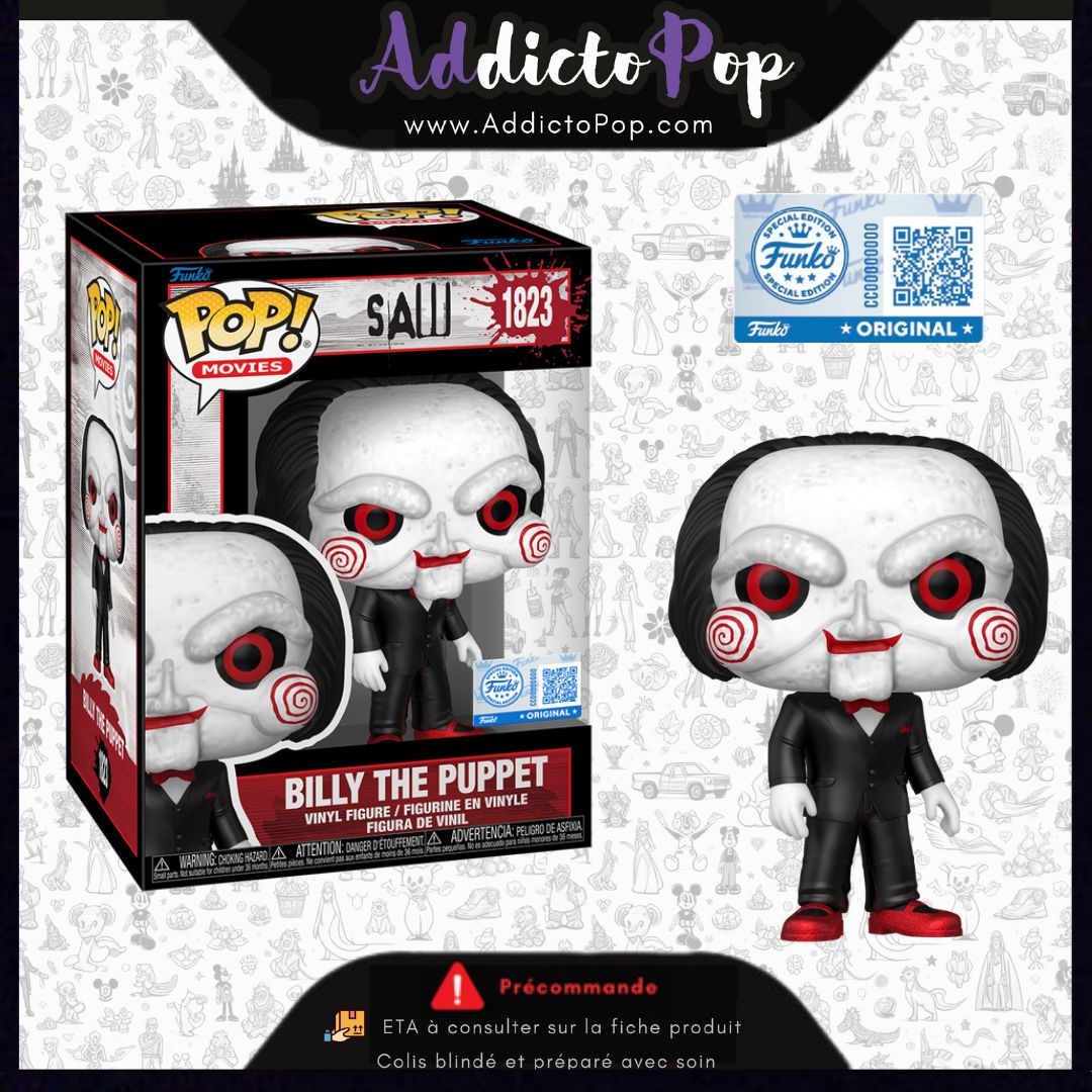 Funko Pop! SAW [1823] - Billy The Puppet (Scare Fair 2025) (Special Ed