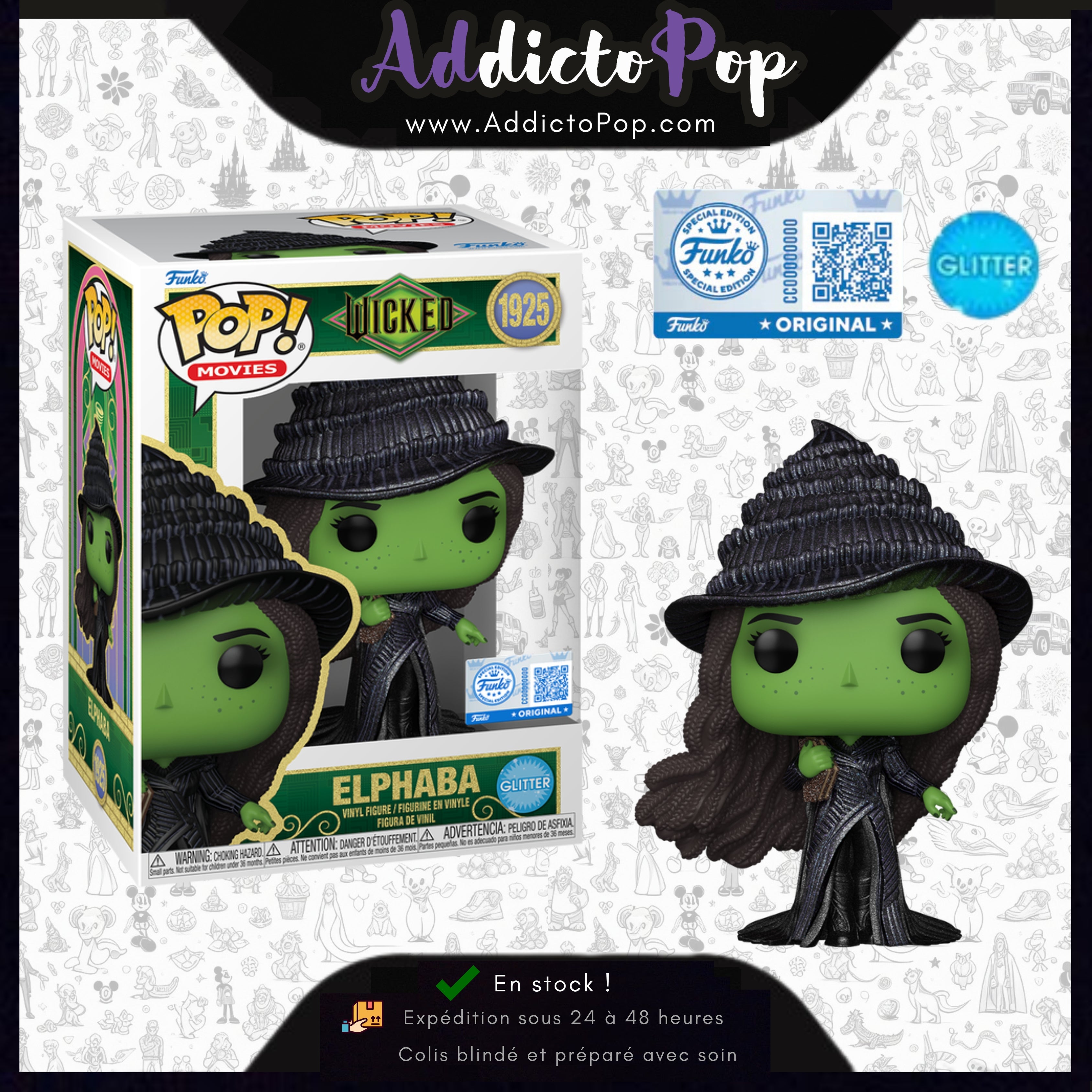 Funko Pop! Wicked [1696] - Elphaba (Glitter) (Special Edition)