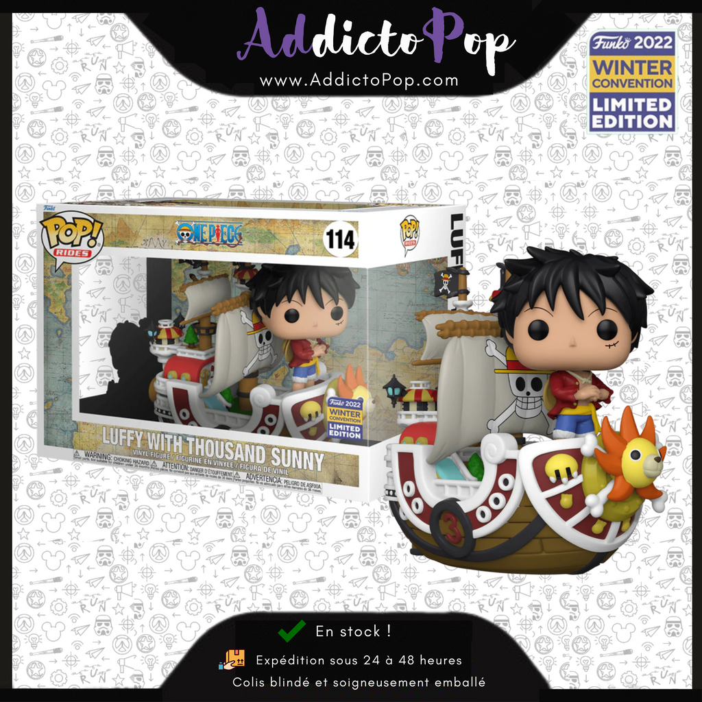 Funko Pop! One Piece [114] - Luffy with Thousand Sunny (2022 Winter Co –  AddictoPop