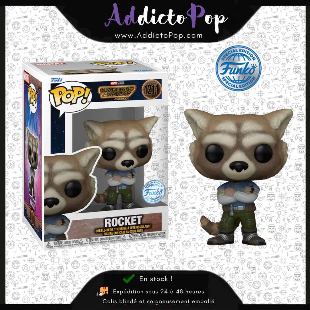 Funko Pop Marvel Guardians of the Galaxy Vol.3 1211 Rocket Special Edition