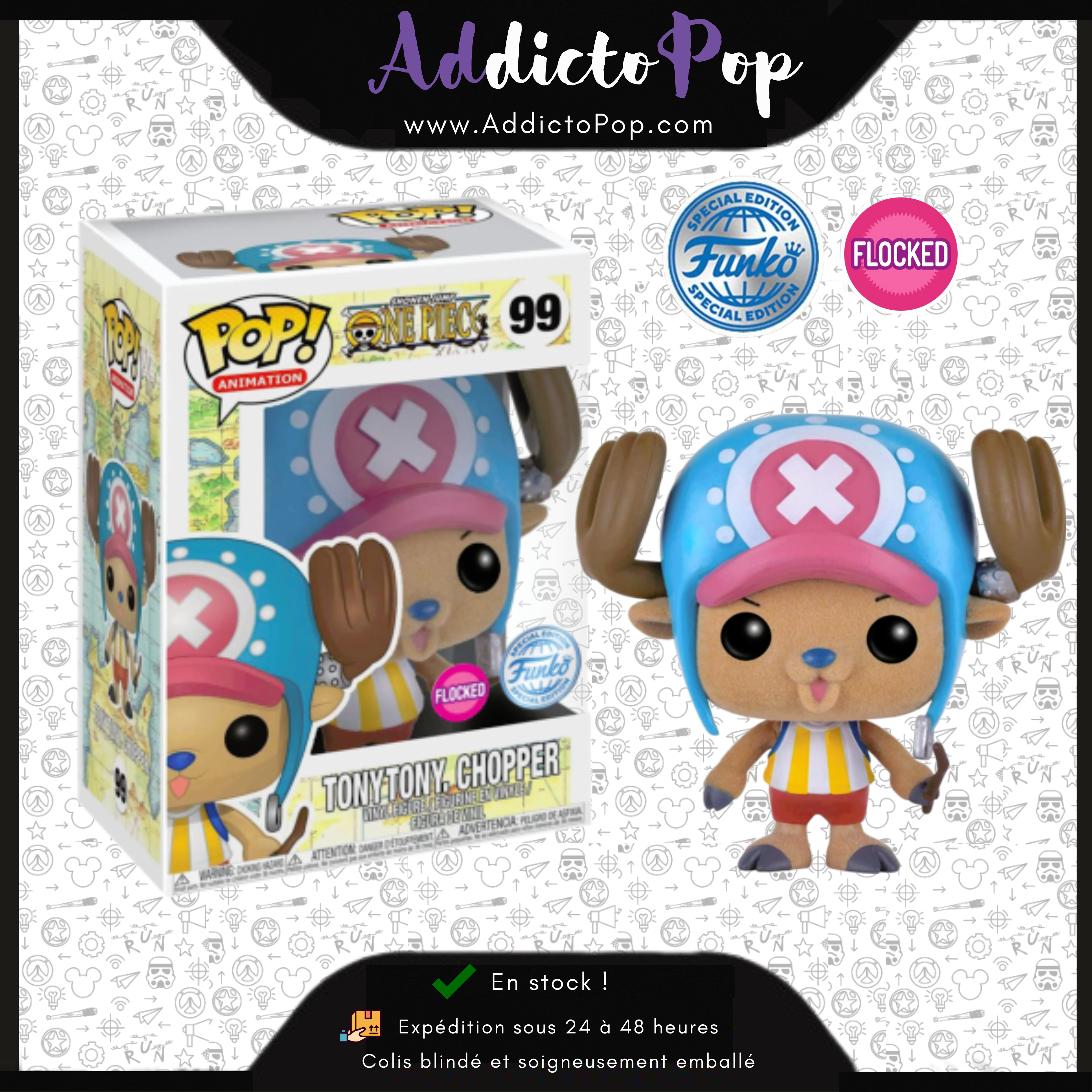 Chopper Flocked Tony Tony Chopper Pop Vinyl 2016 Chopper 99