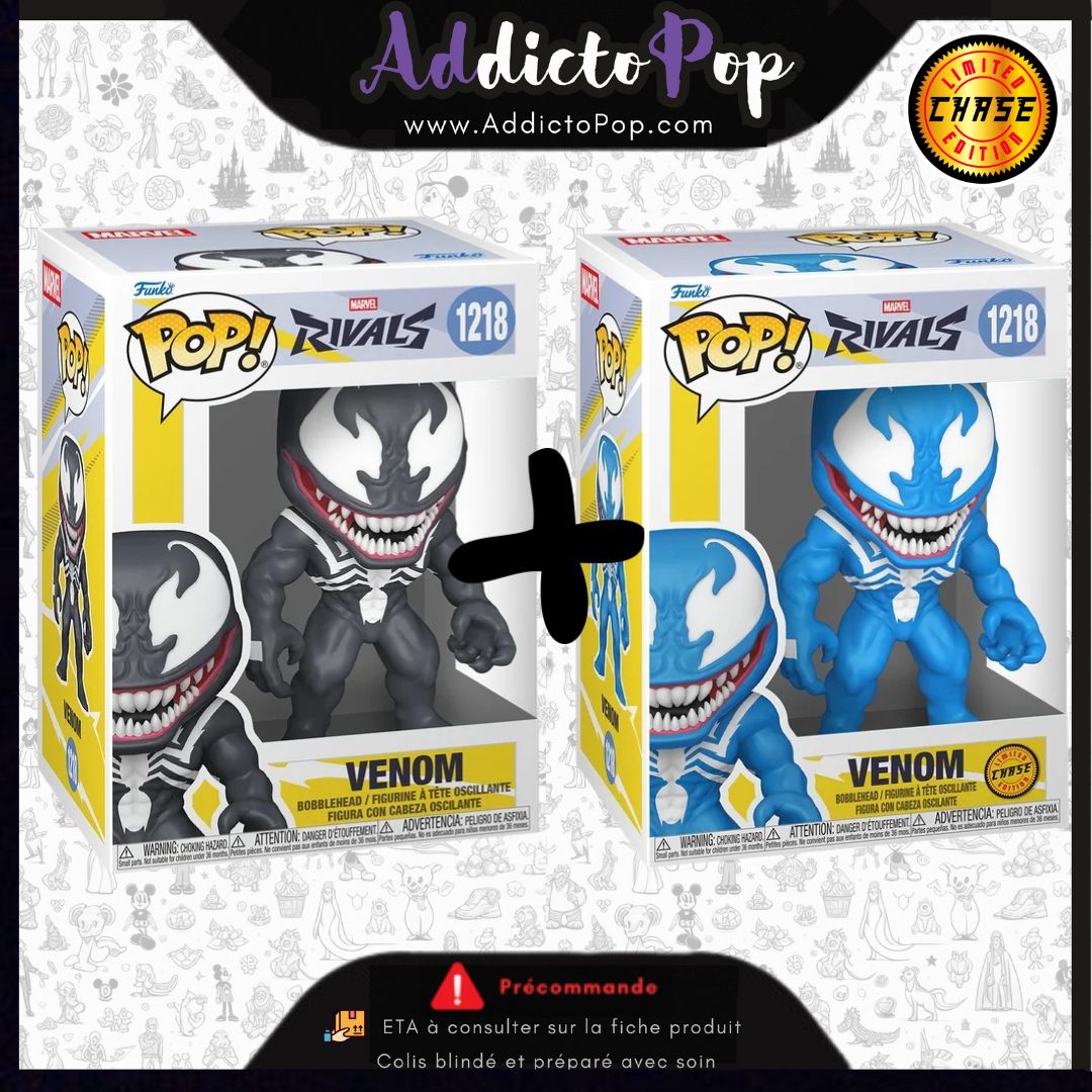 Funko Pop! MARVEL Rivals [1218] - Venom (Commune + Chase) 🕓[ETA