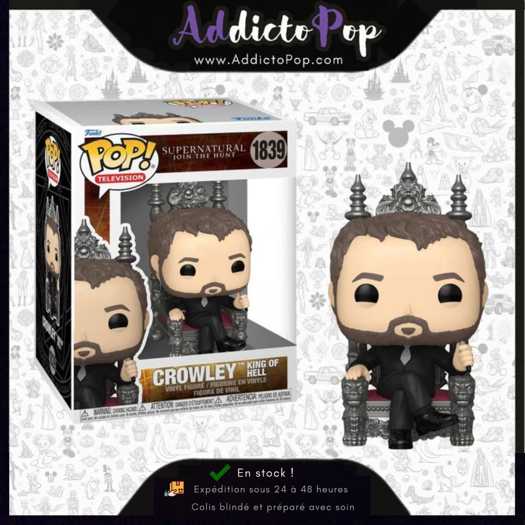 Funko Pop Supernatural 1839 Crowley King of Hell – Pop Collector / Magasin Funko Pop & Loungefly Funko Pop Supernatural 1839 Crowley King of Hell – Pop Collector / Magasin Funko Pop & Loungefly