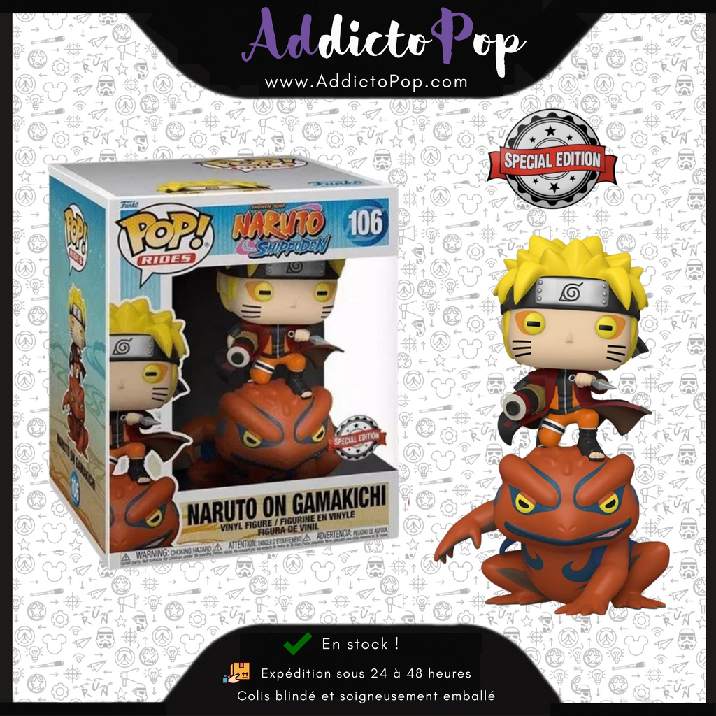 Figurine Pop Naruto #106 pas cher : Naruto et Gamakichi