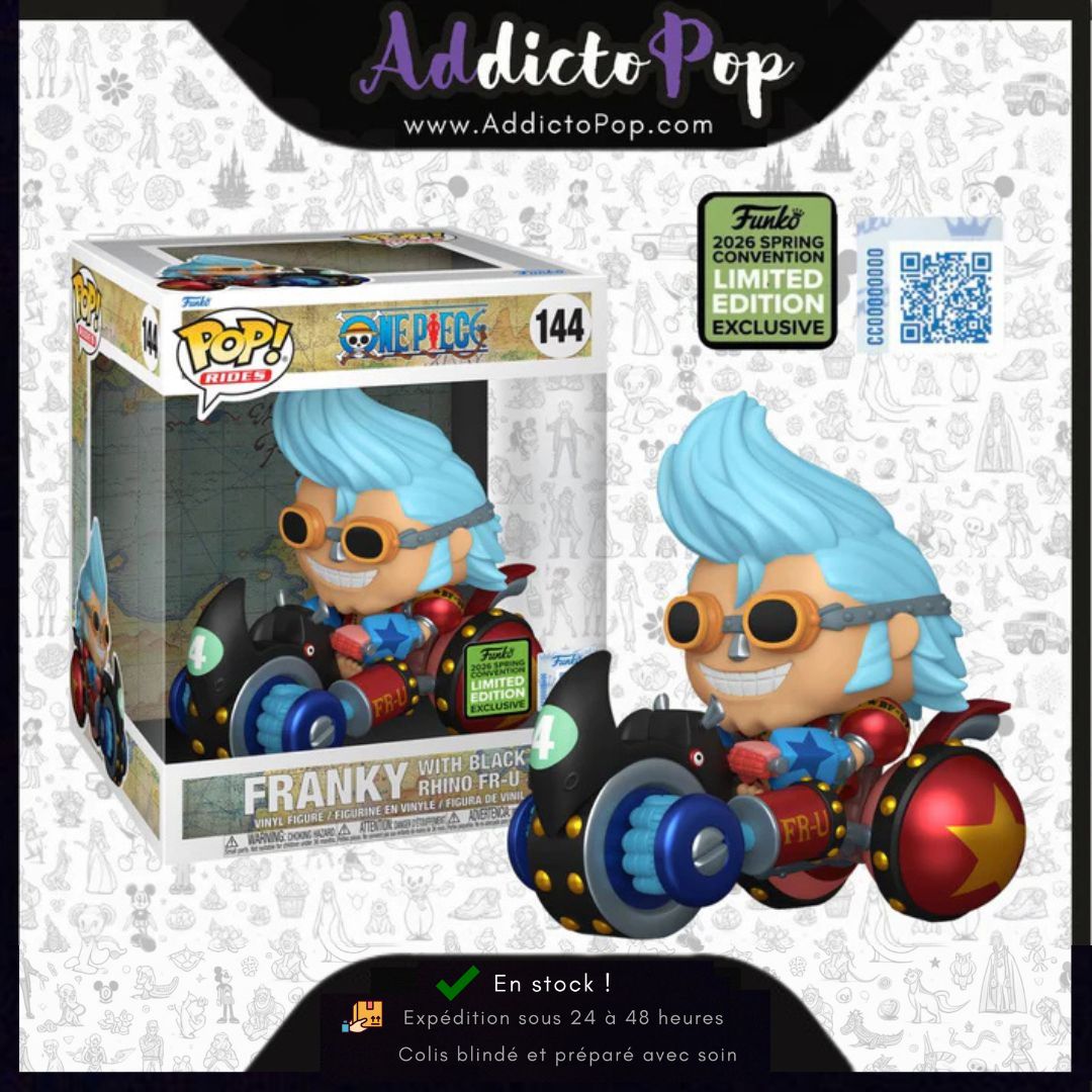 Funko Pop! One Piece [144] - Franky with Black Rhino Fr-U (2026 Wondro