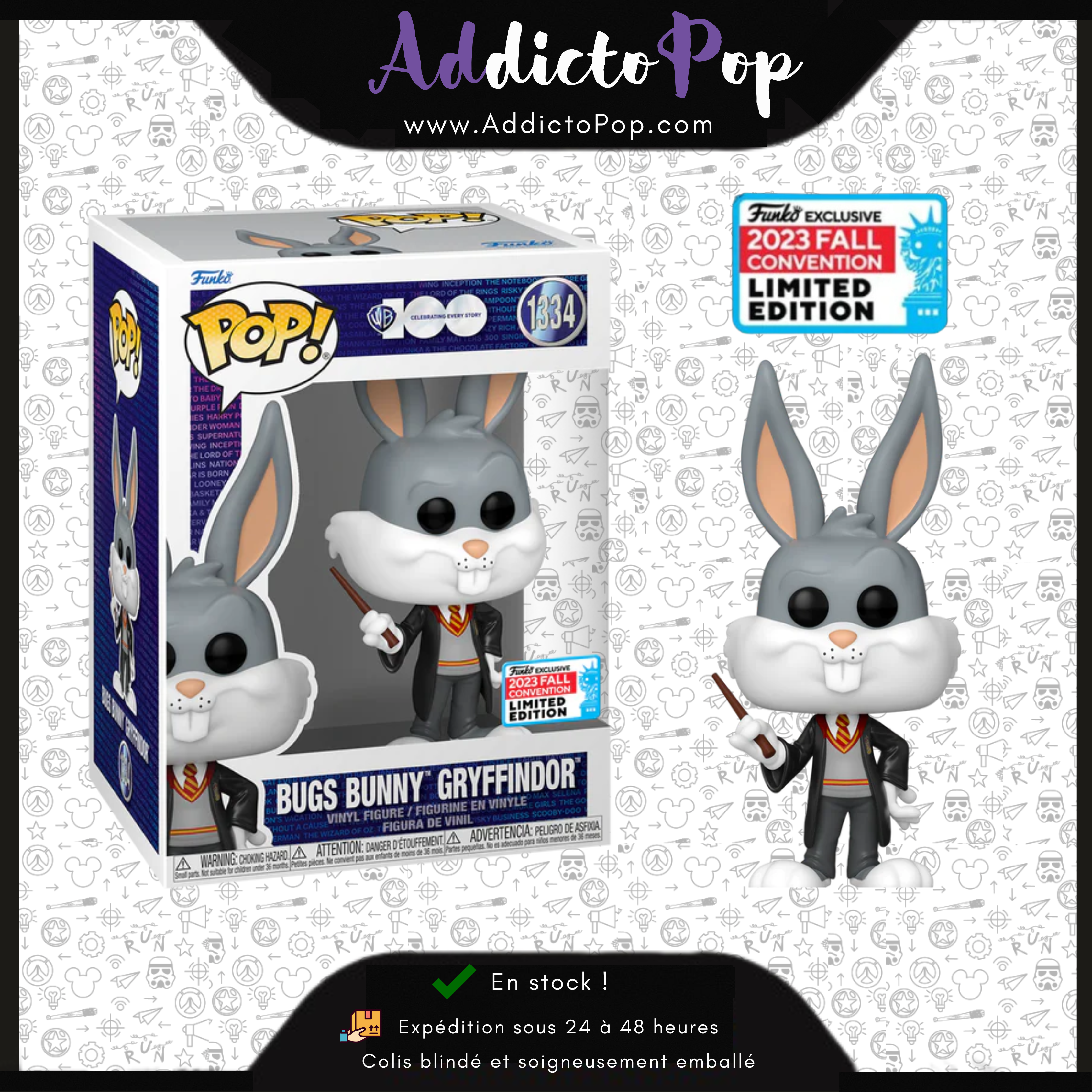 POP Funko Looney Tunes 837 - King Bugs Bunny Metallic - Édition Spéciale 80e Anniversaire