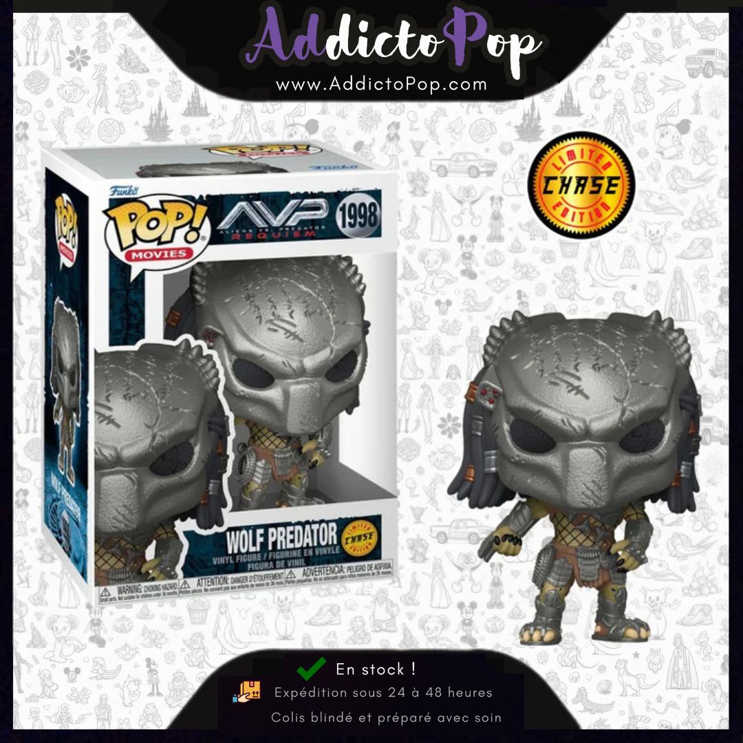 Funko Pop! Aliens Vs. Predator [1998] - Wolf Predator (Chase)