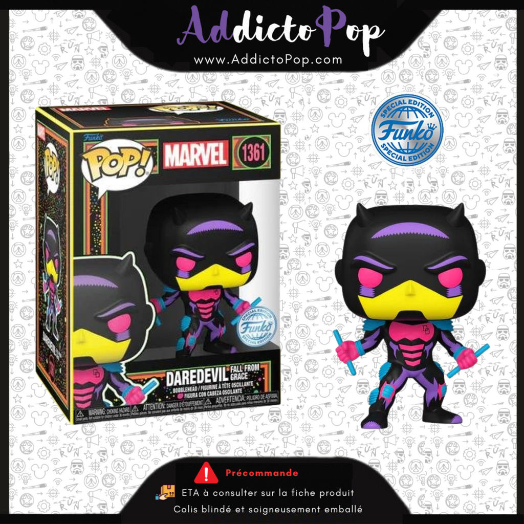 Marvel Comics - Daredevil #220 US Exclusive Blacklight Pop! Comic Cover [RS] | Ikon Collectables