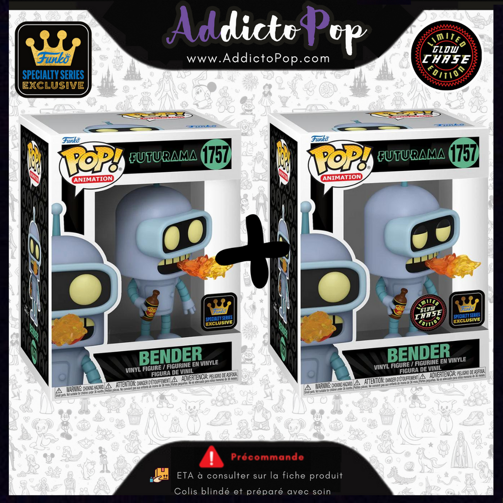 Figurine Funko Pop Bender 1757 Special Edition Futurama