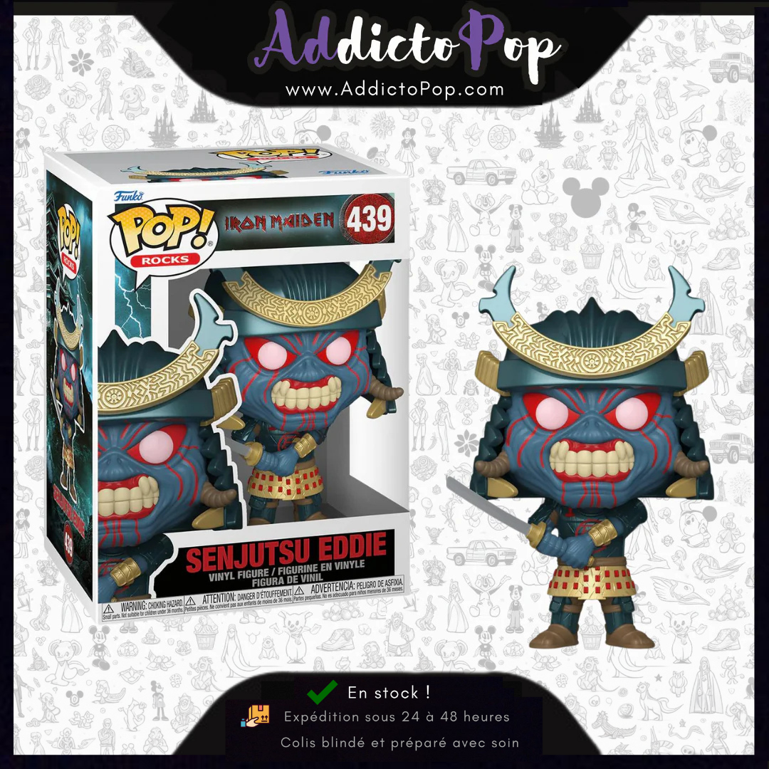 Pop! Rocks Iron Maiden - Eddie Senjutsu N°439 Figurine Funko Vinyle - Cadeau Ultime Pour Fan De Metal