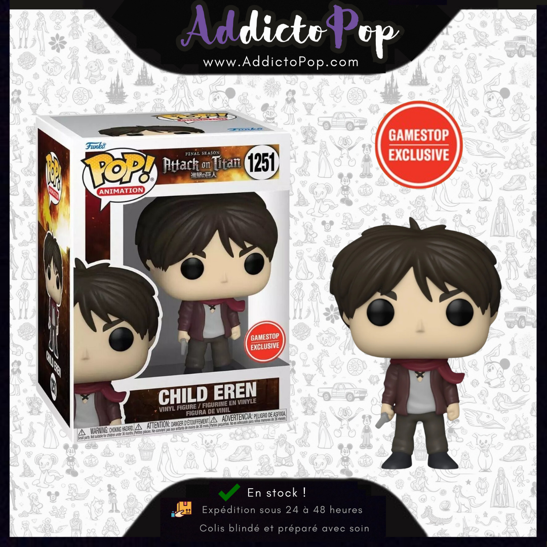 Funko Pop Attack on Titan 1251 Child Eren Exclusive - Game Games - A Loja Mais POP do Brasil Funko Pop Attack on Titan 1251 Child Eren Exclusive - Game Games - A Loja Mais POP do Brasil