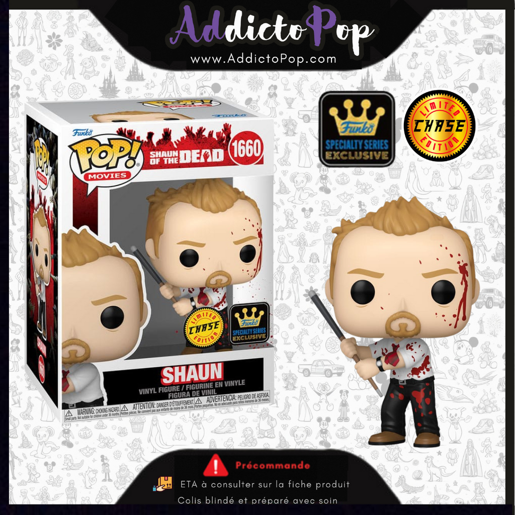 FUNKO POP! - Movie - Shaun Of The Dead Shaun #1660 Special Chance Of Chase
