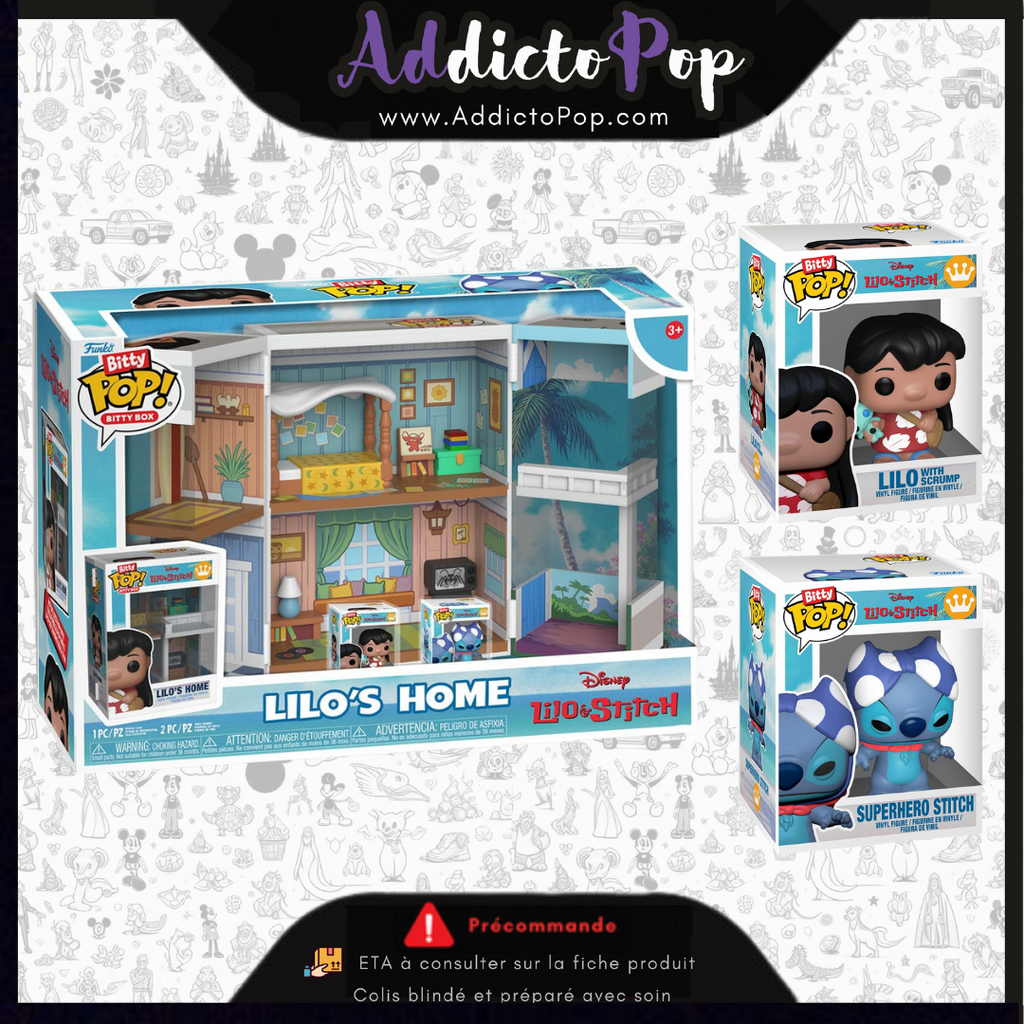 FUNKO POP Bitty Boxes: Lilo & Stitch- Lilo's Home | Moda de Mujer FUNKO POP Bitty Boxes: Lilo & Stitch- Lilo's Home | Moda de Mujer