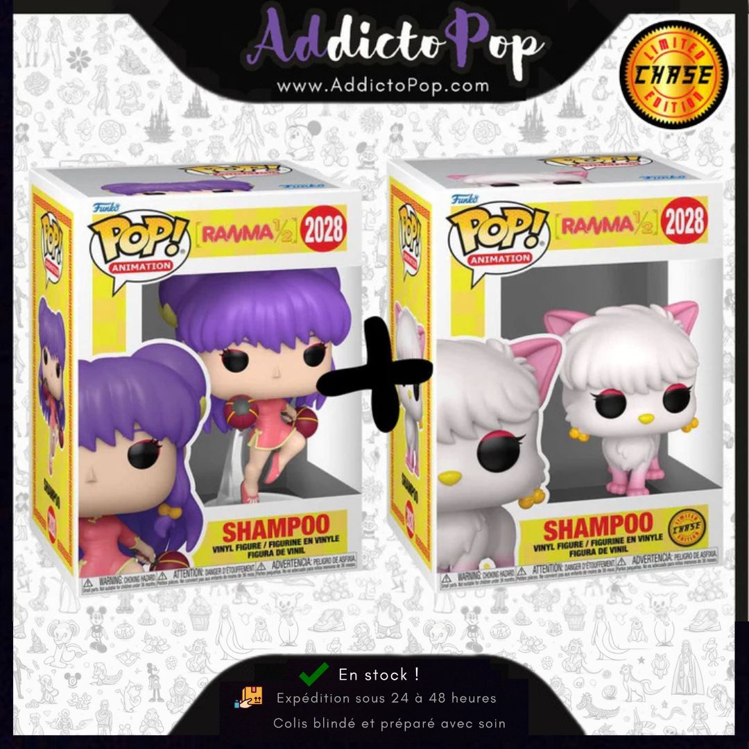 Funko Pop! Animation : R1/2 - Shampoing - Citation 1/6 pour variante Chase rare - Ranma 1/2 - Figurine de collection en vinyle - Idée cadeau - Marchandise officielle - Jouet pour enfants et adultes Funko Pop! Animation : R1/2 - Shampoing - Citation 1/6 pour variante Chase rare - Ranma 1/2 - Figurine de collection en vinyle - Idée cadeau - Marchandise officielle - Jouet pour enfants et adultes