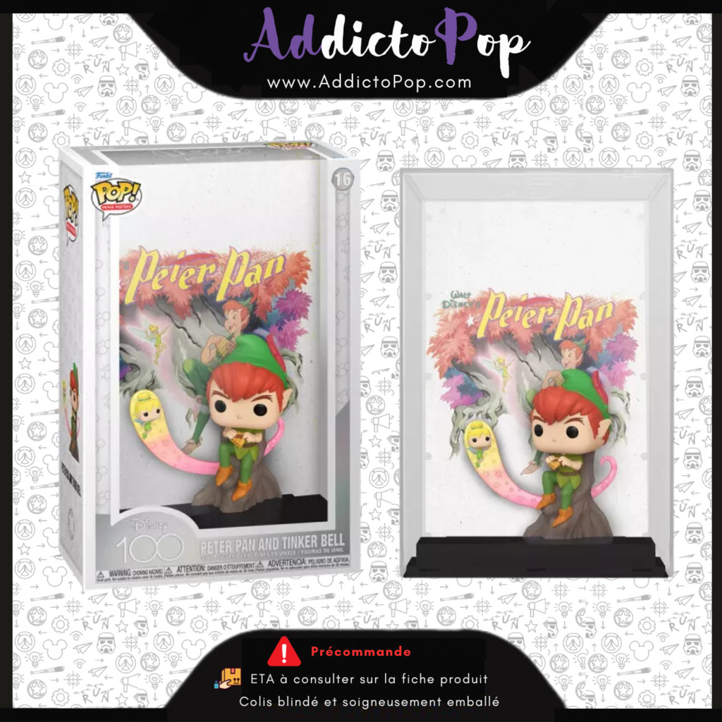 Funko Pop! Disney 100th [16] - Peter Pan & Tinker Bell (Movie Poster) –  AddictoPop