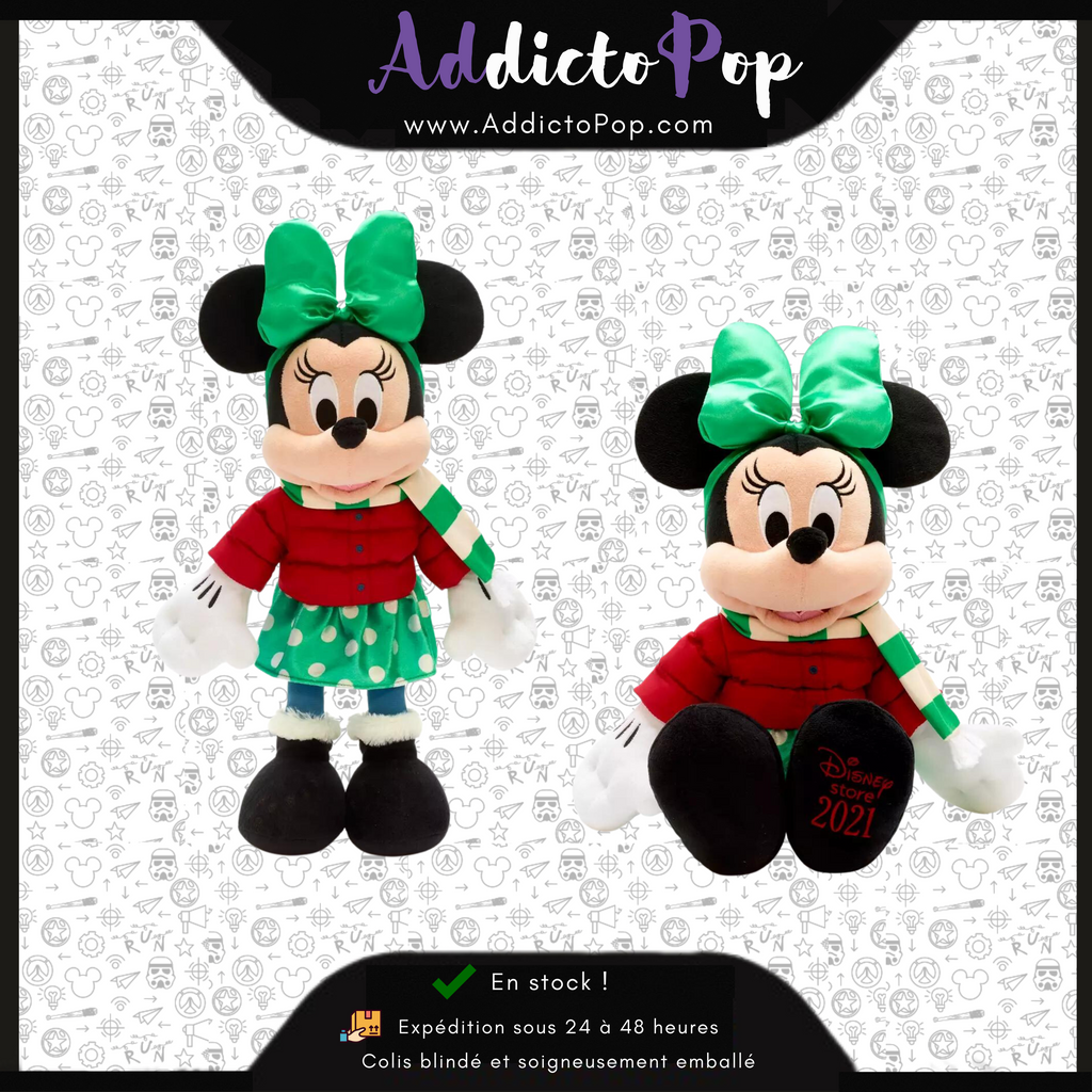 Peluche de Noël Minnie (Holiday Cheer) (Disney Store Exclusive