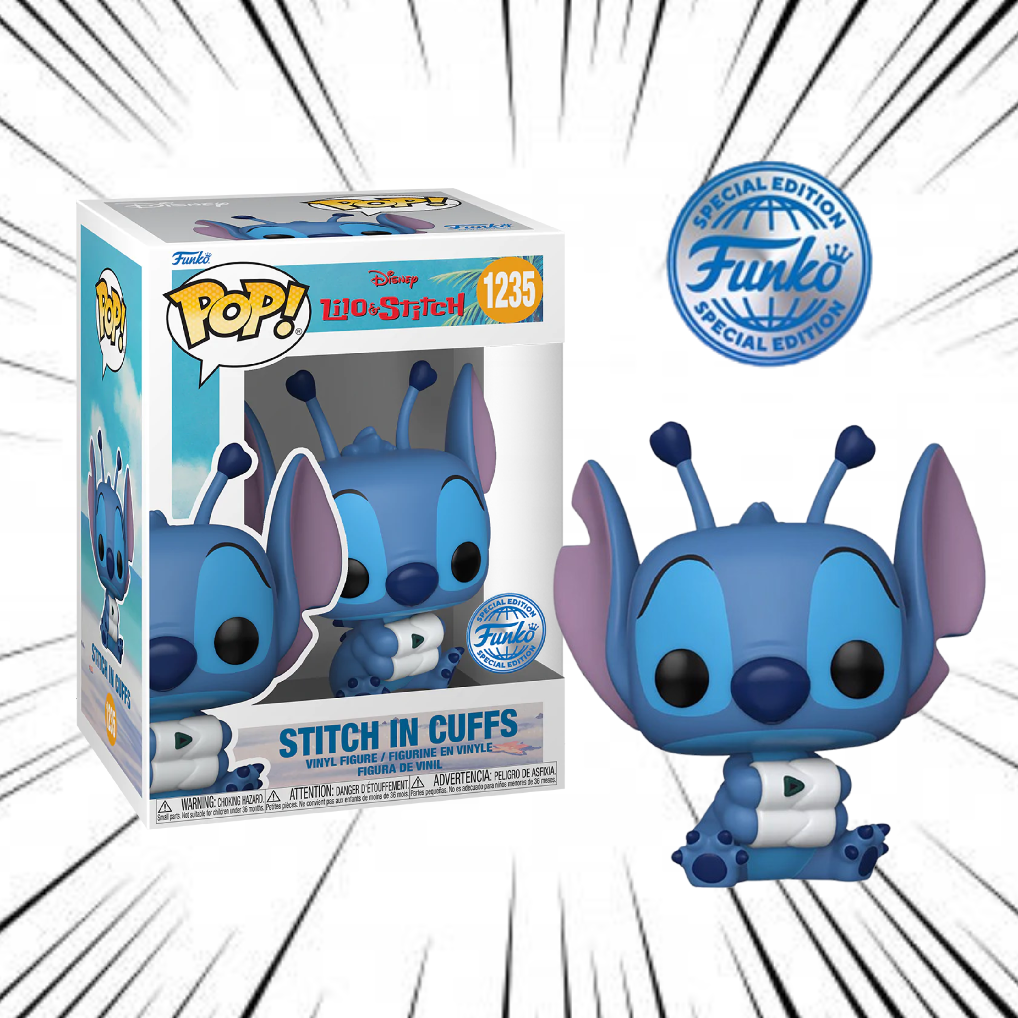Funko Pop! Disney: Lilo and Stitch - Stitch In Cuffs N°1235 Funko Pop! Disney: Lilo and Stitch - Stitch In Cuffs N°1235