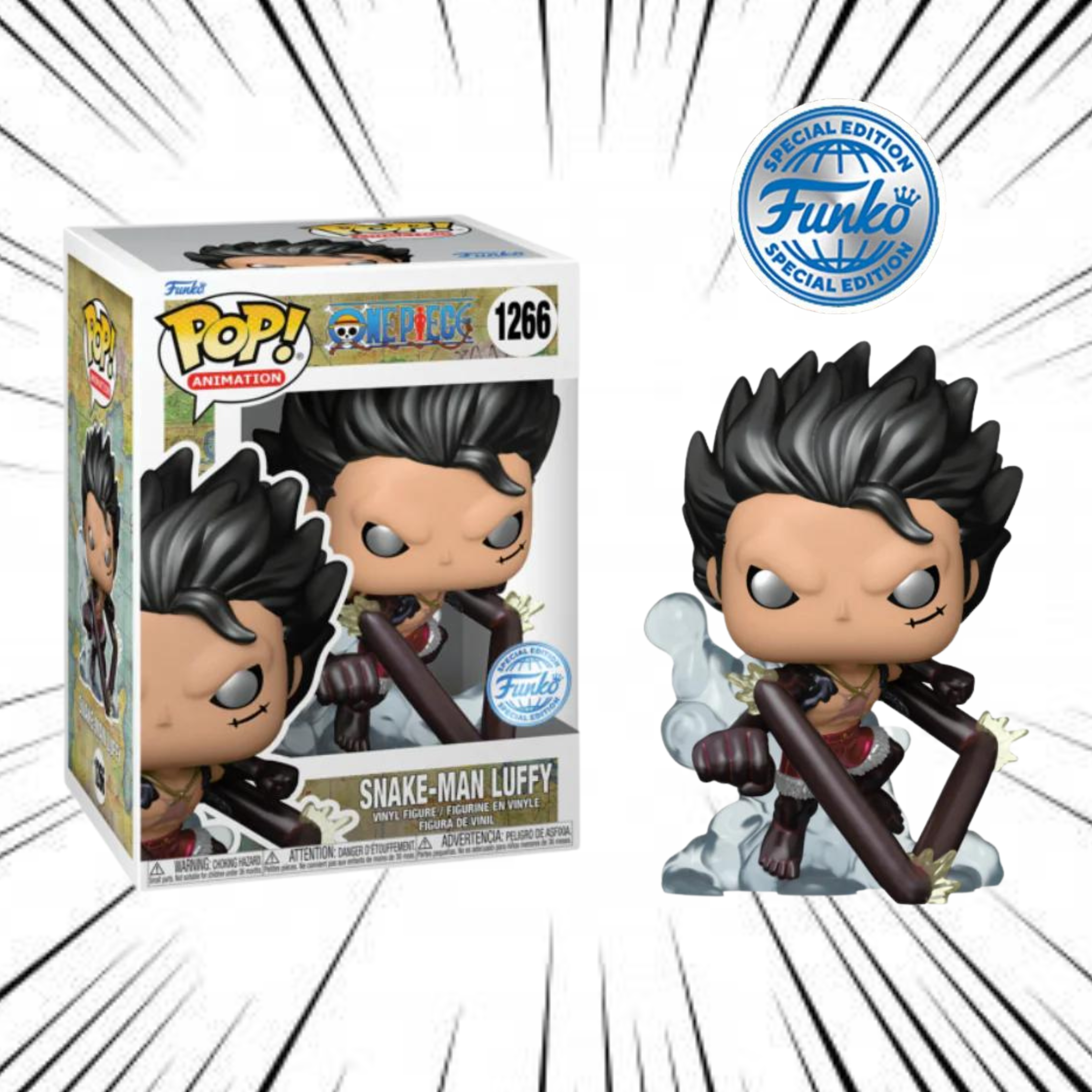 One Piece Luffy Snake Man Snake Pop Figure Funko Pop! One Piece