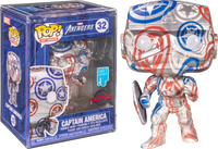 Funko Pop! The Avengers [32]- Captain America in Stark Tech Suit Patriotic Age Artist Series with Pop! Protector (Special Edition)