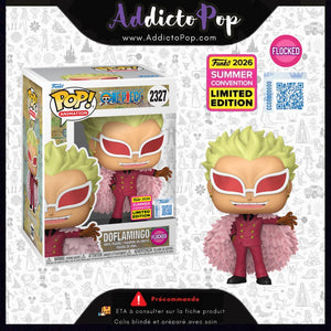 Funko Pop! One Piece [2327] – Doflamingo (Flocked) (2026 Summer Convention Exclusive) 🕓[ETA:08/2026]