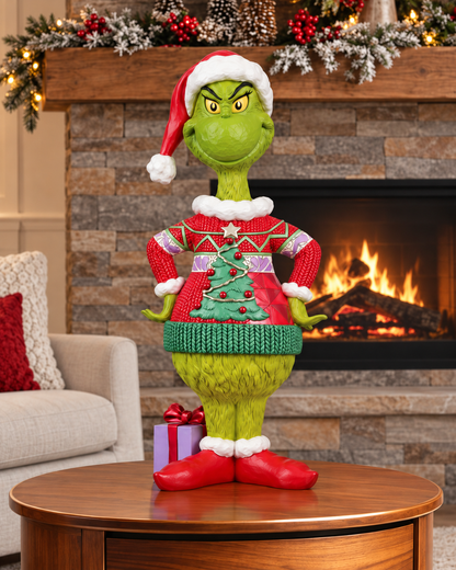 Jim Shore The Grinch – Grande Figurine de Noël avec Pull 51 cm