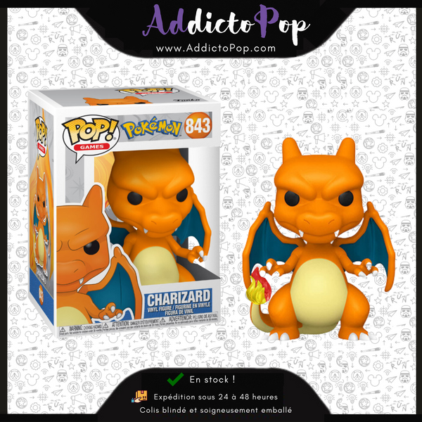 Funko POP Charizard - Dracaufeu 843 - Pokémon - Figurine Vinyle