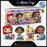 Funko Pop! Disney Ultimate Princess [4-Pack] - Ariel/Jasmine/Rapunzel/Moana (GITD) (Special Edition)