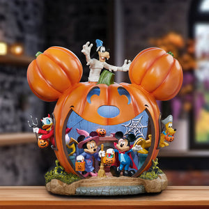 Disney Mickey & Friends – Maison Citrouille Halloween Lumineuse & Musicale / Halloween Pumpkin House Light Up & Musical – 41 cm