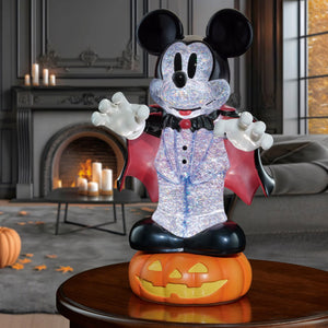 Disney Mickey Mouse – Lanterne Halloween Lumineuse à Paillettes 41 cm