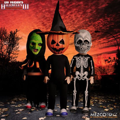 Mezco LDD Presents – Halloween III: Season of the Witch – Coffret 3 Figurines Trick-or-Treaters (Living Dead Dolls)