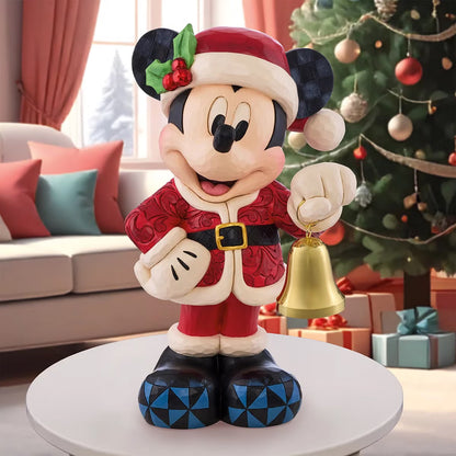 Jim Shore Disney Mickey Mouse – Grande Figurine de Noël avec Clochettes 43 cm