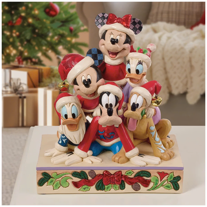Disney Traditions – Mickey & Friends Noël Musical 30 cm | Jim Shore (Exclusive Costco)