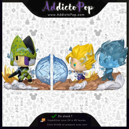 Funko Pop! Dragon Ball Z [2222+2223] - Perfect Cell Vs. Father-Son Kamehameha Gohan