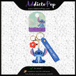 Stitch 3D Vinyl Keychain - Ohana Means Family 