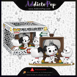 Funko Pop! Disney 101 Dalmatiens [1664] - Rolly, Patch & Lucky with Tv 🕓[ETA:01/2026]