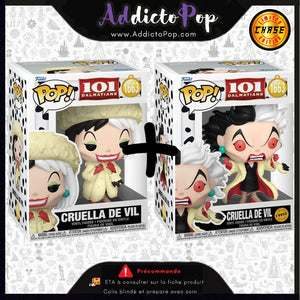 Funko Pop! Disney 101 Dalmatiens [1663] - Cruella De Vil (Commune + Chase) 🕓[ETA:01/2026]