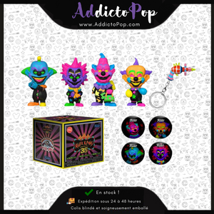Funko Collector Box Killer Klowns From Outer Spaces (35th Anniversary) - Jumbo/Slim/Spikey/Shorty (Black Light) (Exclusive/Sans stickers sur la boîte)