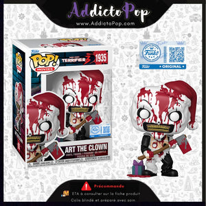 Funko Pop! TERRIFIER 3 [1935] - Art The Clown with Axe (Bloody) (Special Edition) 🕓[ETA:12/2025]