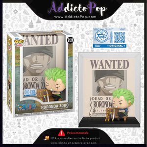 Funko Pop! One Piece [2124] - Roronoa Zoro (Wanted Cover) (Special Edition) 🕓[ETA:01/2026]