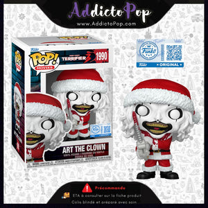 Funko Pop! TERRIFIER 3 [1990] - Art The Clown with Chainsaw (Santa) (Bloody) (Special Edition) 🕓[ETA:01/2026]