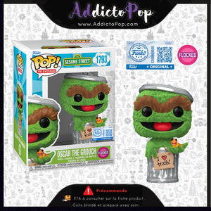 Funko Pop! Sesame Street [1793] - Oscar The Grouch (Flocked) (Special Edition) 🕓[ETA:12/2025]