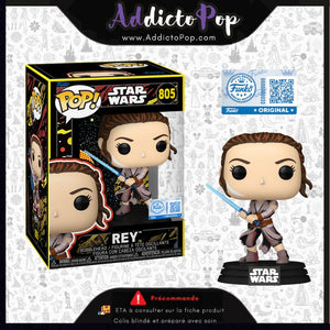 Funko Pop! Star Wars : The Force Awakens [805] - Rey (Retro) (Special Edition) 🕓[ETA:12/2025]