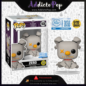 Funko Pop!  L´étrange Noël de Mr. Jack [1636] - Zero (GITD) (Patchwork) 🕓[ETA:12/2025]