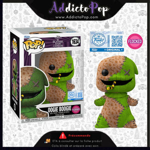 Funko Pop!  L´étrange Noël de Mr. Jack [1634] - Oogie Boogie (Flocked) (Patchwork) 🕓[ETA:12/2025]