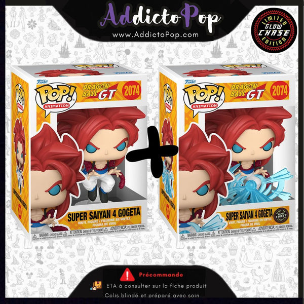 Funko Pop! Dragon Ball GT [2074] - Super Saiyan 4 Gogeta (Commune + GITD Chase)