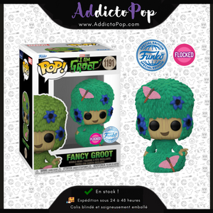 Funko Pop! Marvel : I Am Groot [1191] - Fancy Groot (Flocked) (Special Edition)