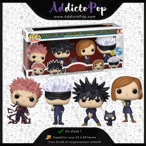 Funko Pop! Jujutsu Kaisen [4-Pack] - Yuji Itadori/Megumi Fushiguro/Nobara Kugisaki/Satoru Gojo (GITD) (Special Edition)