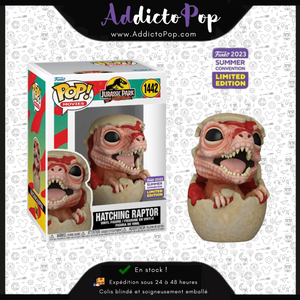 Funko Pop! Jurassic Park (30th Anniversary) [1442] - Hatching Raptor (2023 Summer Convention Exclusive)