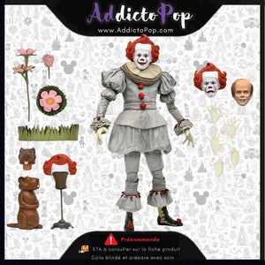 Figurine NECA Ça: Welcome To Derry Bob Gray As Pennywise 18 cm (Ultimate) 🕓[ETA:06/2026]