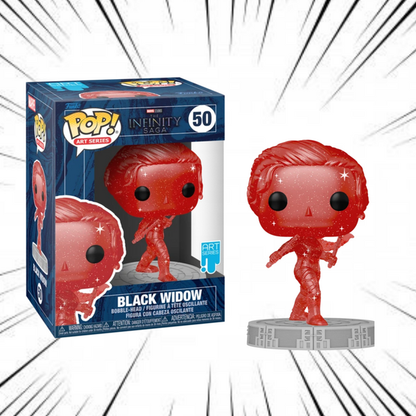 Funko Pop! Marvel The Infinity Saga [50] - Black Widow (RedColor) Artist Series Without Case